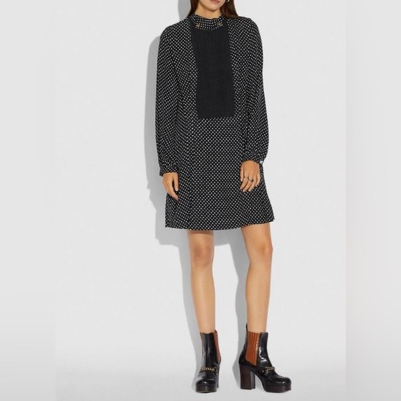 NWT coach dress xs size 2 upscale luxury authentic all occasion - Picture 1 of 3